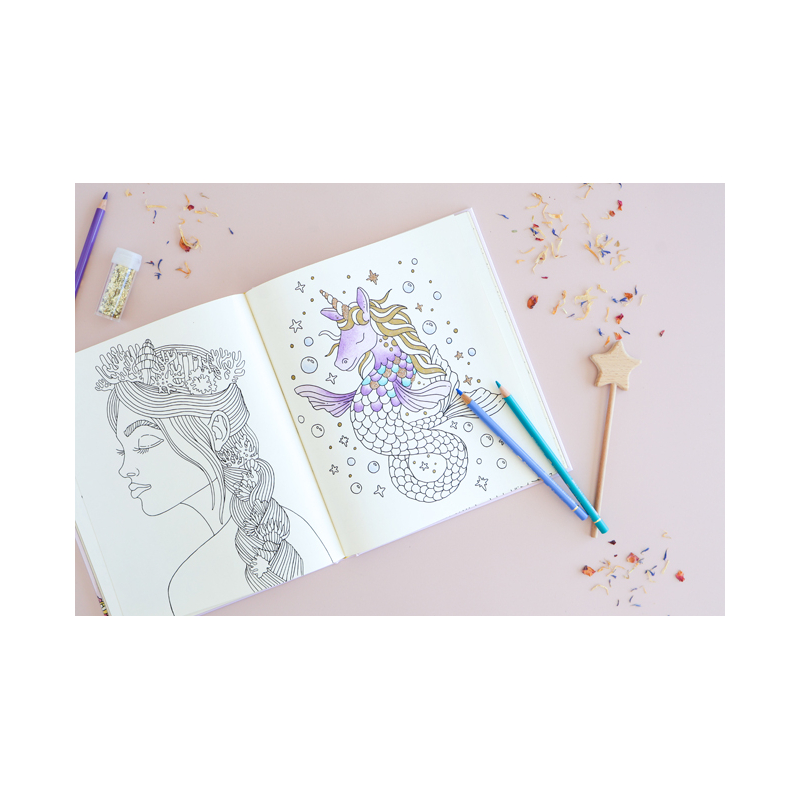 Royaume fantastique à colorier - Un voyage créatif en 100 illustrations Livre Beaux-arts