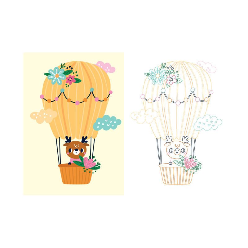 Mon beau coffret de coloriage - Animaux Kit Jeunesse