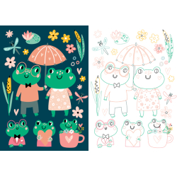 Mon beau coffret de coloriage - Animaux Kit Jeunesse