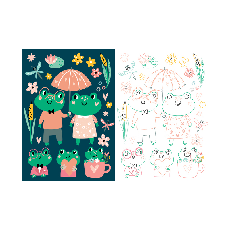 Mon beau coffret de coloriage - Animaux Kit Jeunesse