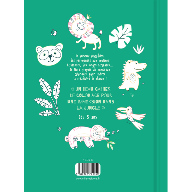 Mon beau cahier de coloriage : jungle Livre Jeunesse