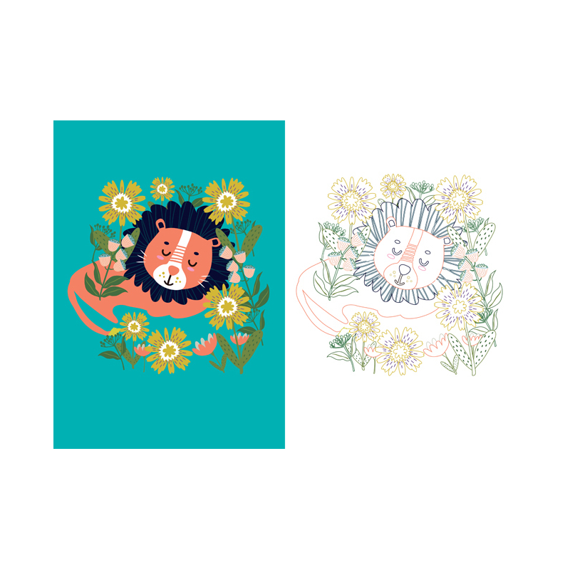 Mon beau cahier de coloriage : jungle Livre Jeunesse