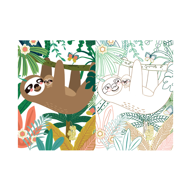 Mon beau cahier de coloriage : jungle Livre Jeunesse