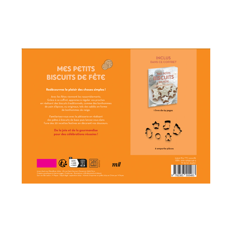 Coffret - Mes petits biscuits de fête Kit DIY