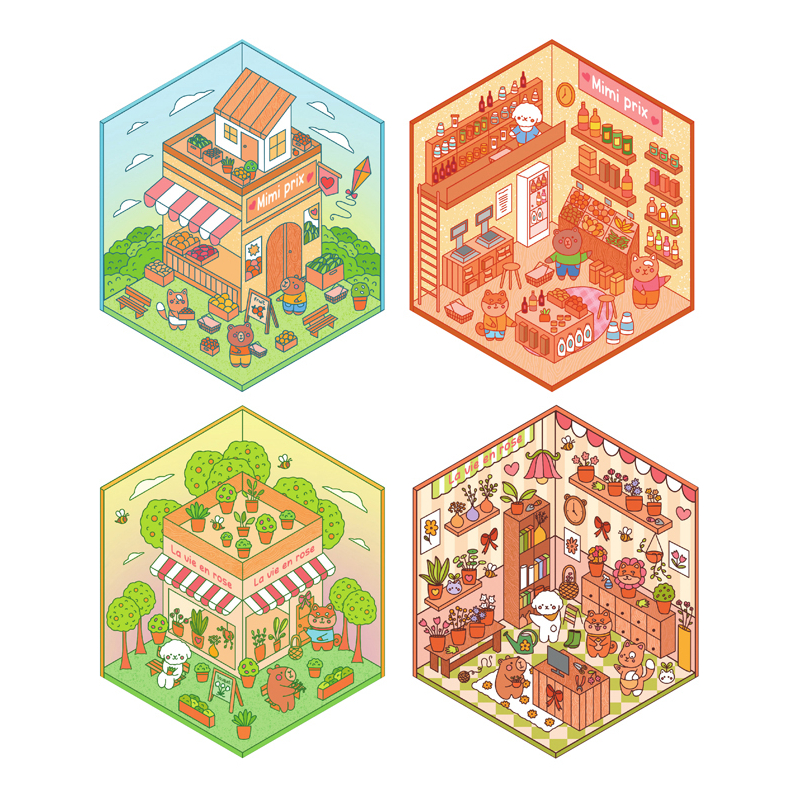 Stickers story - Jolies boutiques Livre DIY