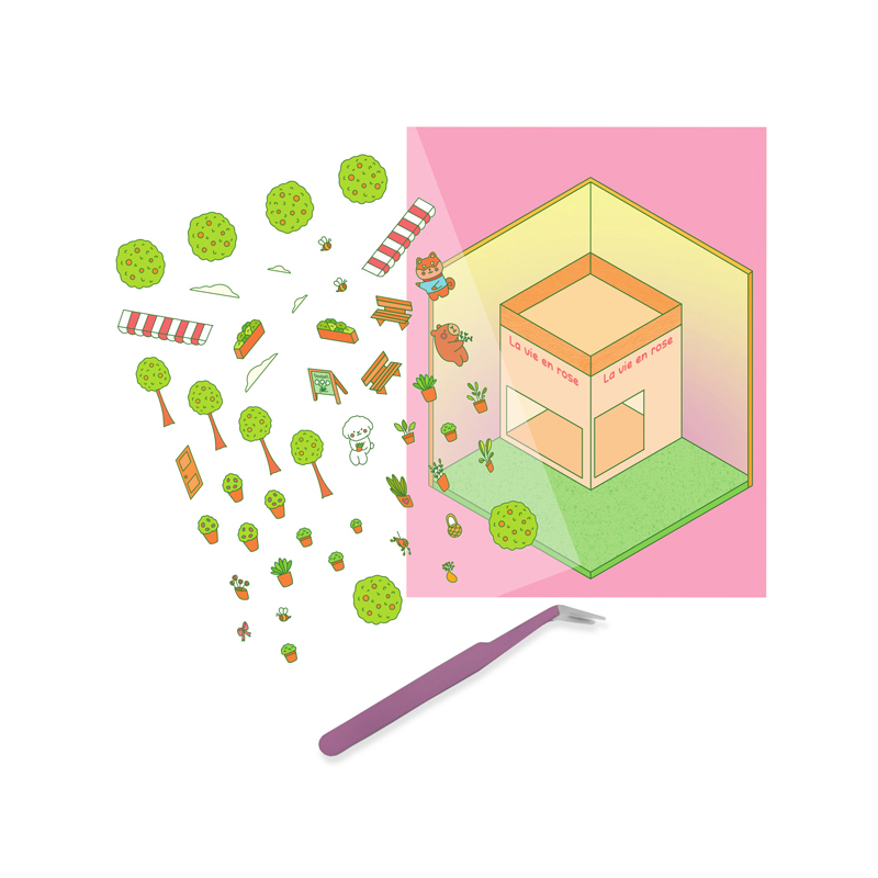 Stickers story - Jolies boutiques Livre DIY