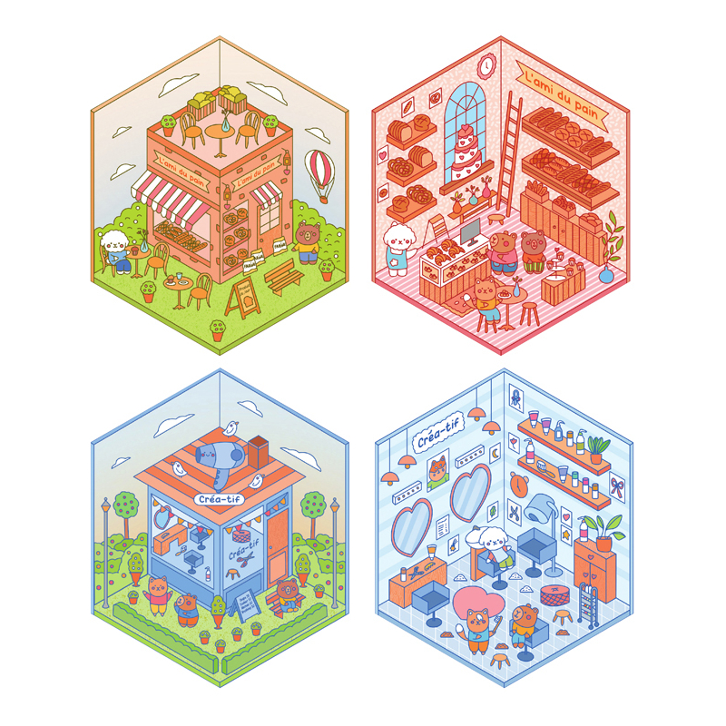 Stickers story - Jolies boutiques Livre DIY
