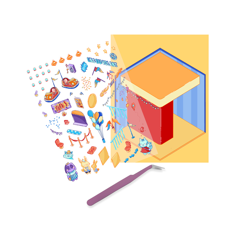 Stickers story - Fête foraine Livre DIY