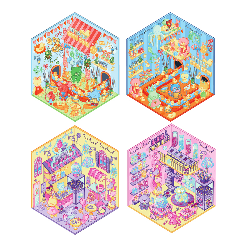 Stickers story - Fête foraine Livre DIY