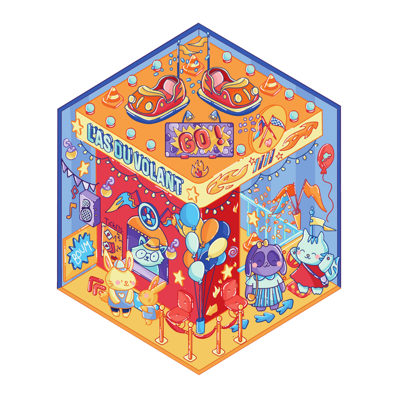 Stickers story - Fête foraine Livre DIY
