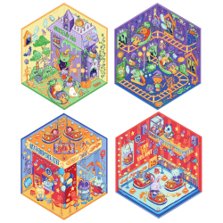 Stickers story - Fête foraine Livre DIY