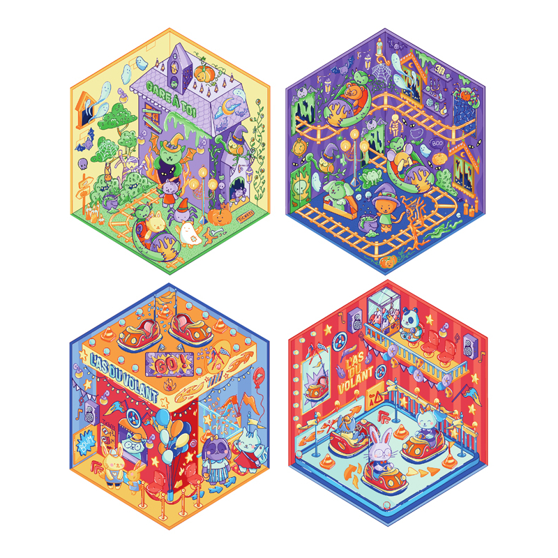 Stickers story - Fête foraine Livre DIY
