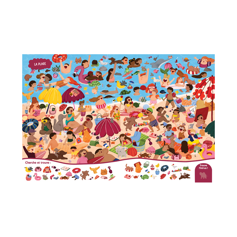 Mon grand cherche et trouve - Vacances en folie Livre Jeunesse