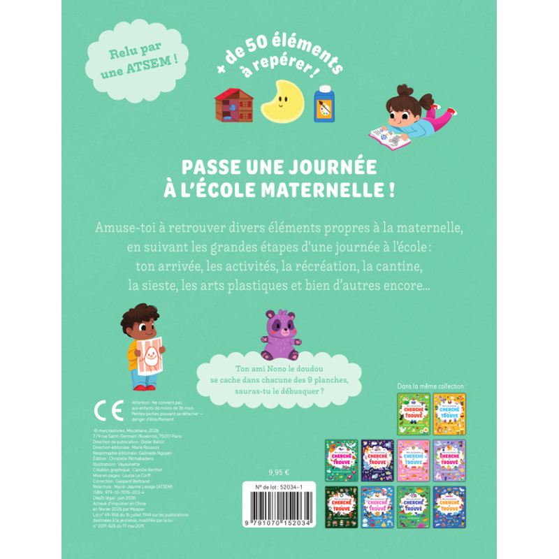 Mon tout premier cherche et trouve - La maternelle Livre Jeunesse