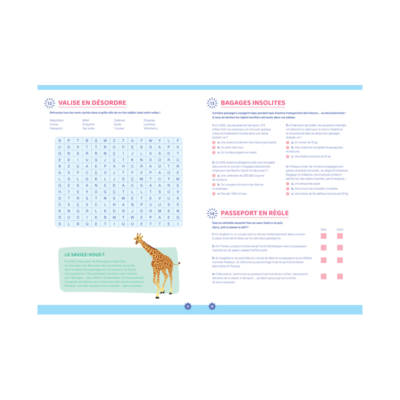 Cahier de jeux - Voyage Livre DIY