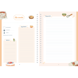 Mon carnet de recettes à remplir - Desserts Livre DIY