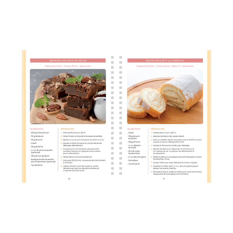 Mon carnet de recettes à remplir - Desserts Livre DIY