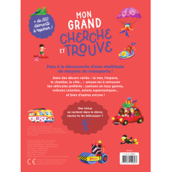Mon grand cherche et trouve - En route ! Livre Jeunesse