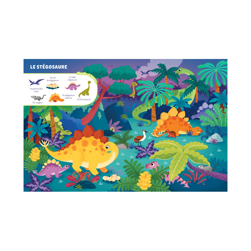 Mon tout premier cherche et trouve - Les dinosaures Livre Jeunesse