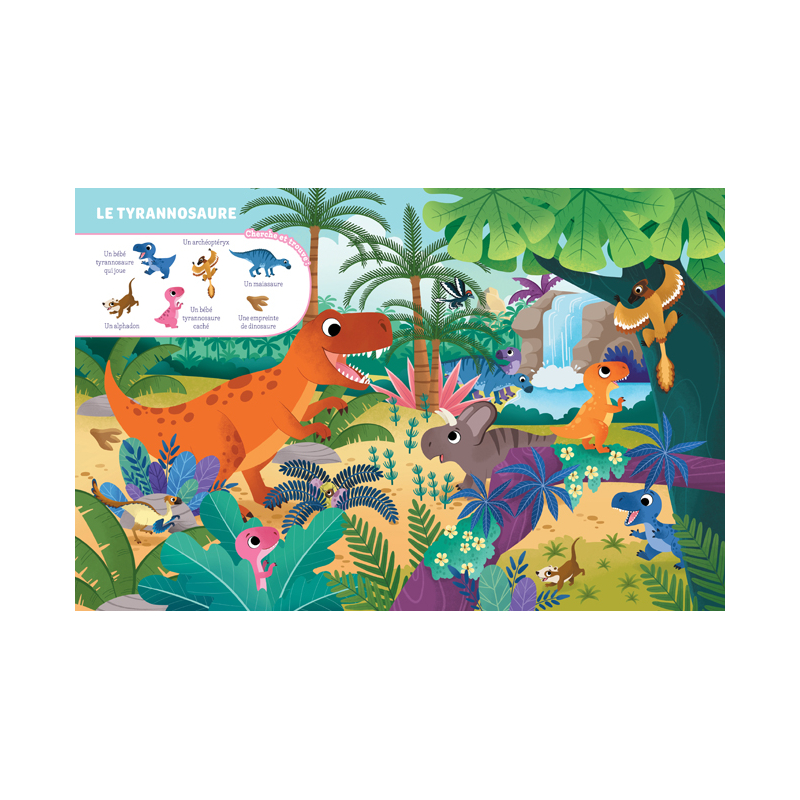 Mon tout premier cherche et trouve - Les dinosaures Livre Jeunesse