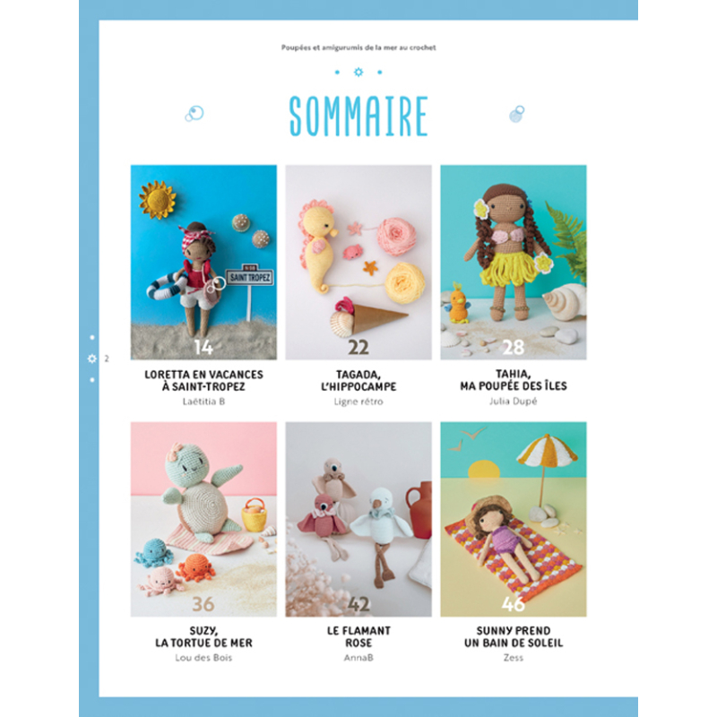 Poupées & amigurumis de la mer au crochet Livre Crochet