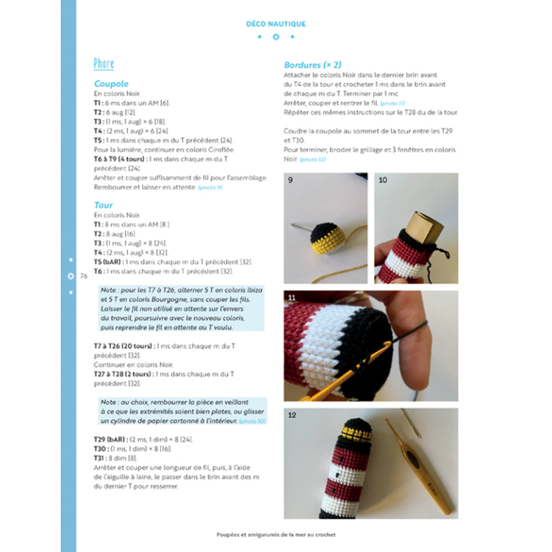 Poupées & amigurumis de la mer au crochet Livre Crochet