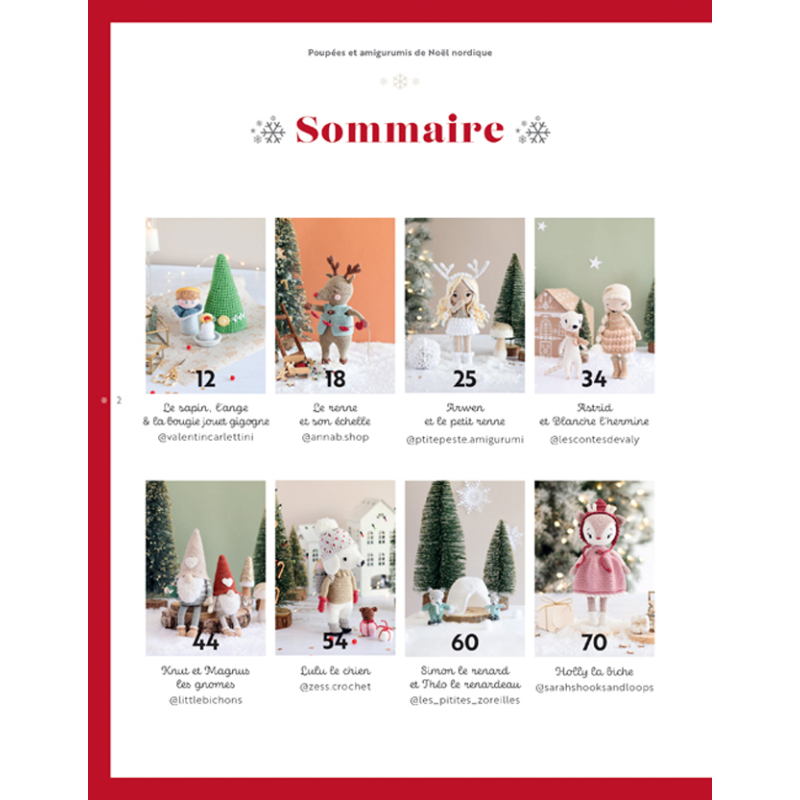Poupées & amigurumis de Noël nordique au crochet Livre Crochet