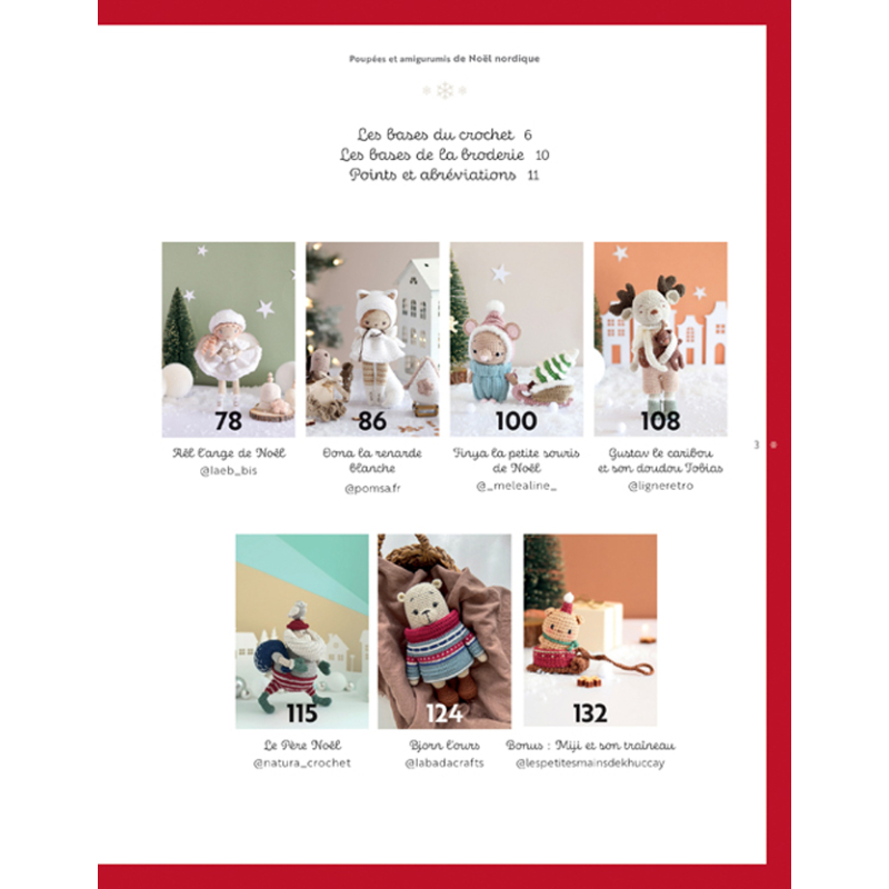 Poupées & amigurumis de Noël nordique au crochet Livre Crochet