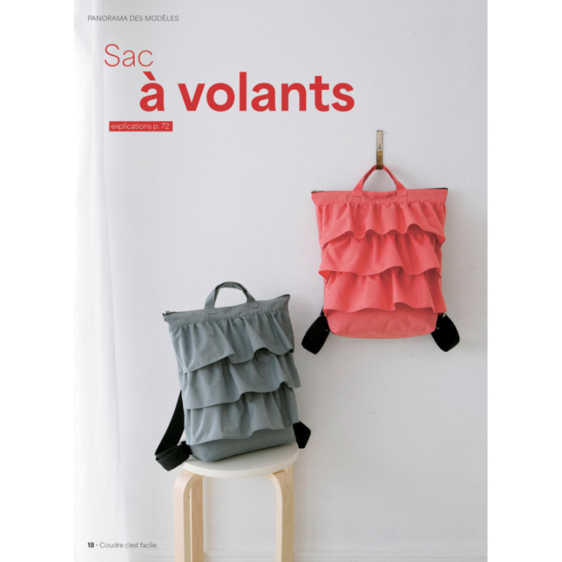 Coudre c'est facile n°97 : les sacs à dos Magazine Couture