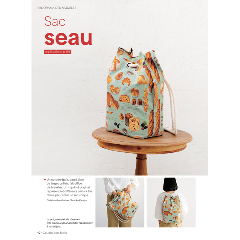 Coudre c'est facile n°97 : les sacs à dos Magazine Couture