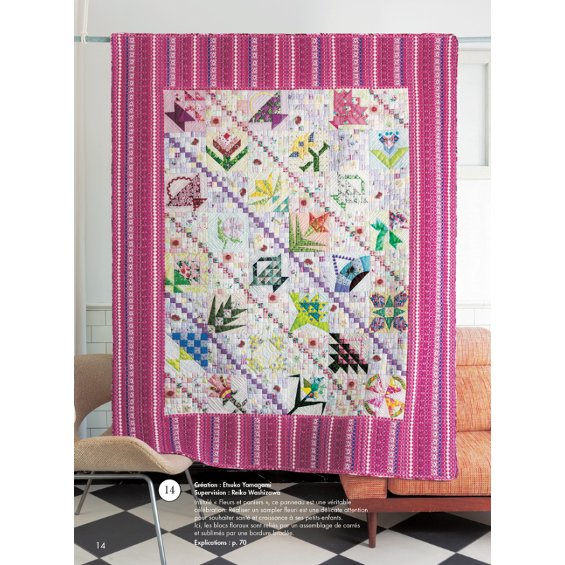 Quilt japan n°41- Explosion de fleurs Magazine Patchwork