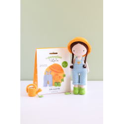 Lot Poupée Lulu & ses panoplies papillon et jardinière Lot, Kit Crochet