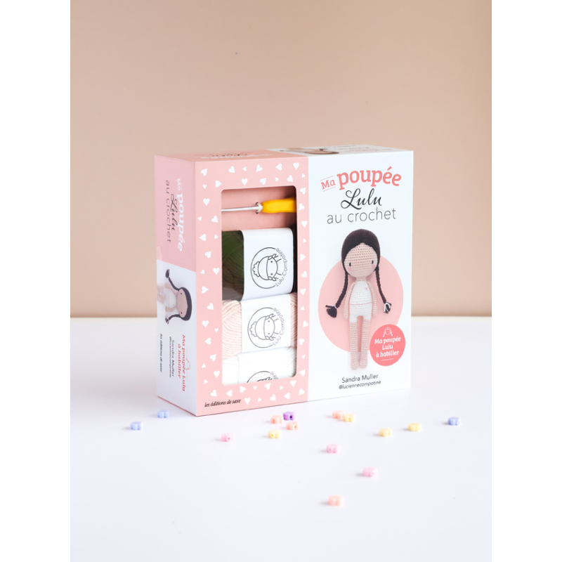 Lot Poupée Lulu & ses panoplies papillon et jardinière Lot, Kit Crochet