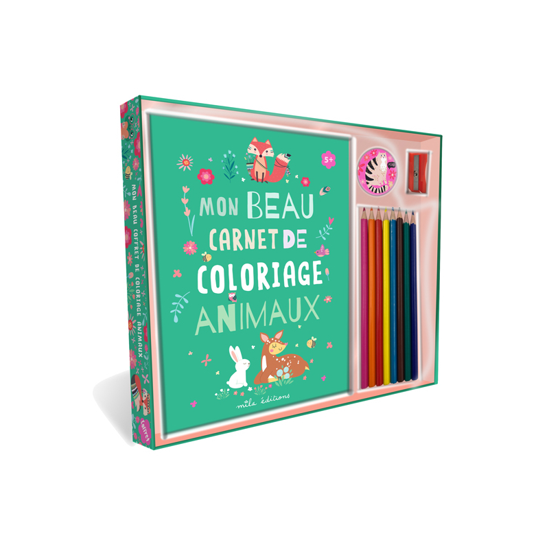Mon beau coffret de coloriage - Animaux Kit Jeunesse