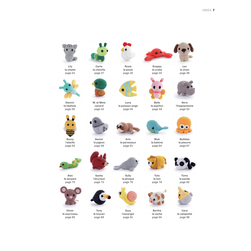 Mini-amigurumis au crochet Livre Crochet