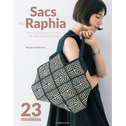 Sacs en raphia crochetés en mailles serrées Livre Crochet