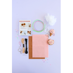 Pochette Duo Kawai : Bijoux de téléphone - Donut's Kit DIY