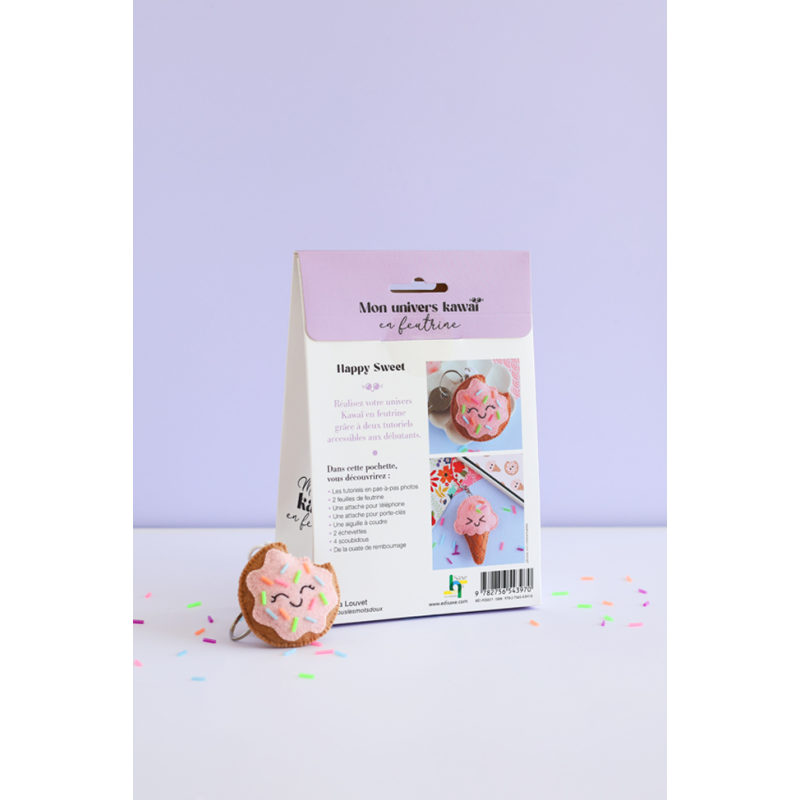 Pochette Duo Kawai : Bijoux de téléphone - Donut's Kit DIY
