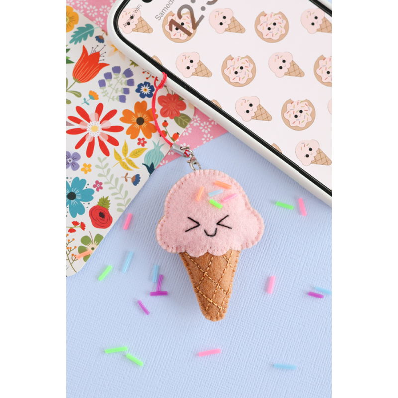 Pochette Duo Kawai : Bijoux de téléphone - Donut's Kit DIY