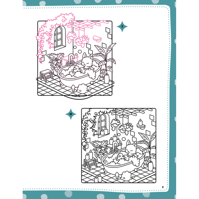 Dessinez et coloriez Cosy ! My sweet home Livre Beaux-arts