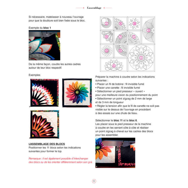 Quilt mystère - 11 blocs de patchwork contemporains Livre Patchwork