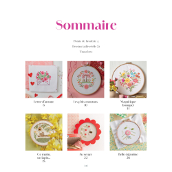 Mes jolis transferts brodés : fleurs & nature brodées Livre Broderie