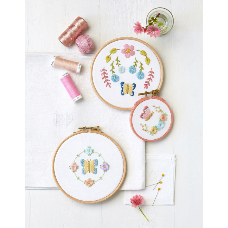 Mes jolis transferts brodés : fleurs & nature brodées