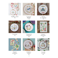 Mes jolis transferts brodés : fleurs & nature brodées Livre Broderie