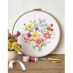 Mes jolis transferts brodés : fleurs & nature brodées Livre Broderie