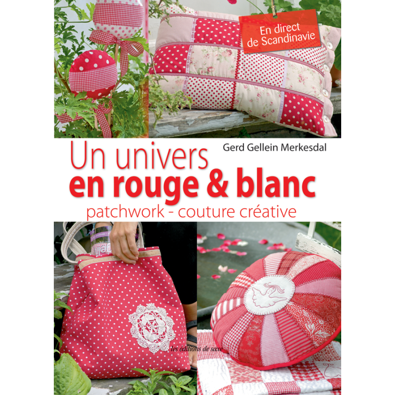 Patchwork en rouge et blanc Livre Patchwork