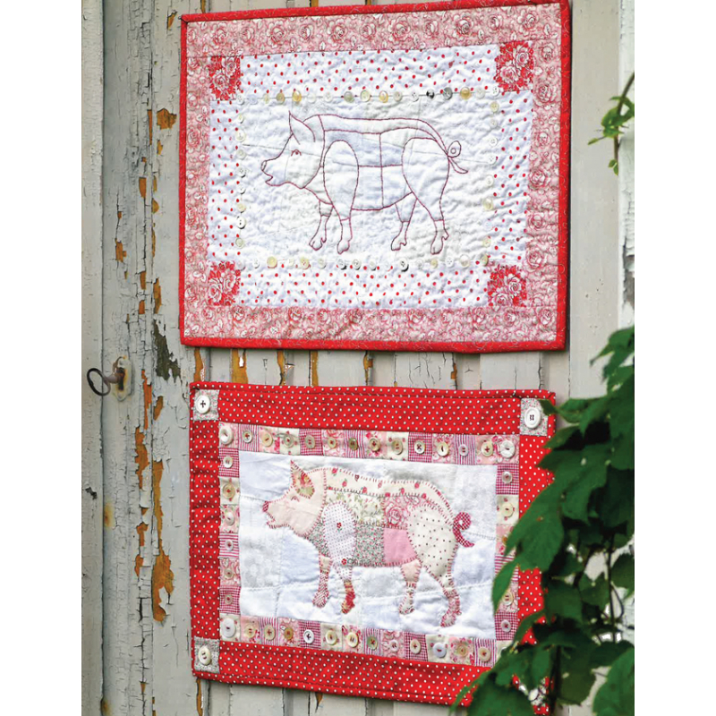 Patchwork en rouge et blanc Livre Patchwork