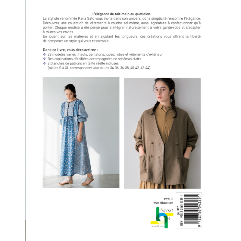 Carnet de couture - 22 patrons pour sublimer votre silhouette ! Livre Couture