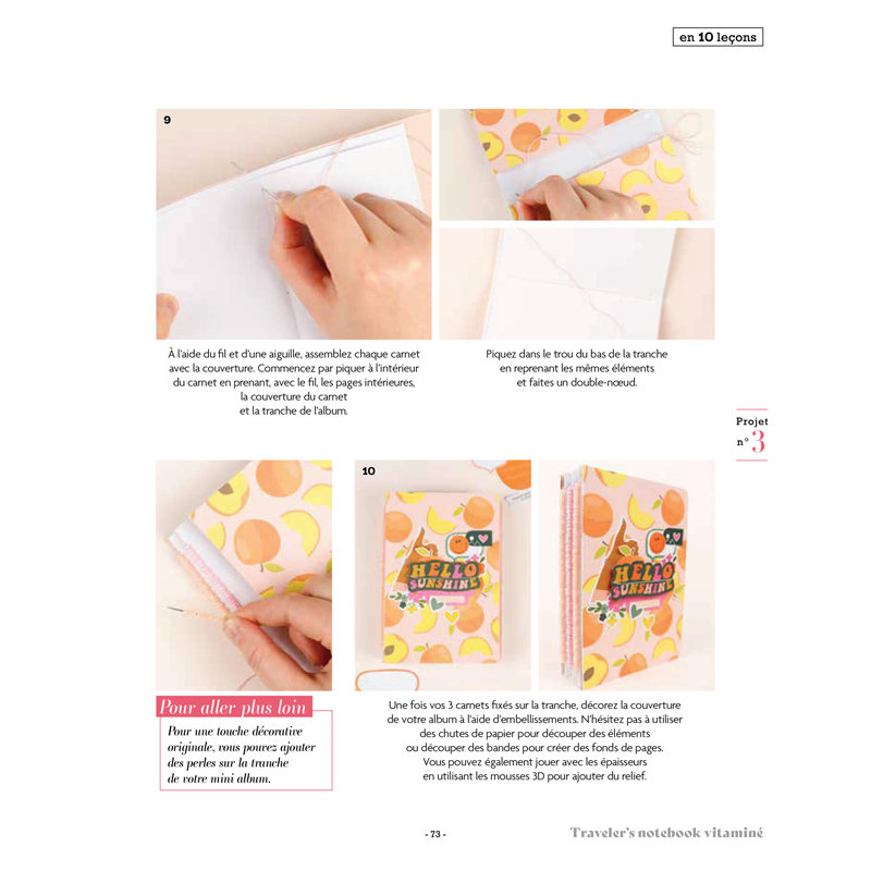 Apprendre en 10 leçons : Apprendre le scrapbooking Livre DIY
