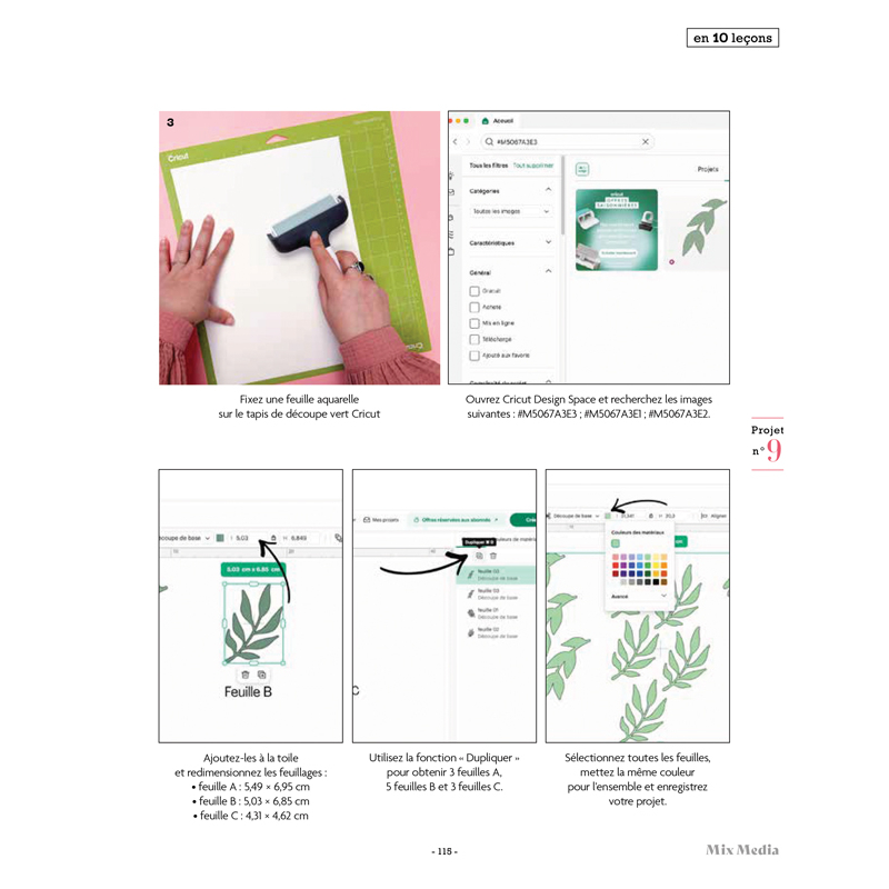 Apprendre en 10 leçons : Apprendre le scrapbooking Livre DIY